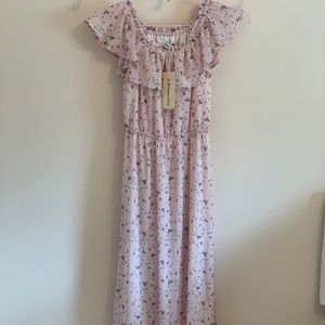 Pale pink maxi dress